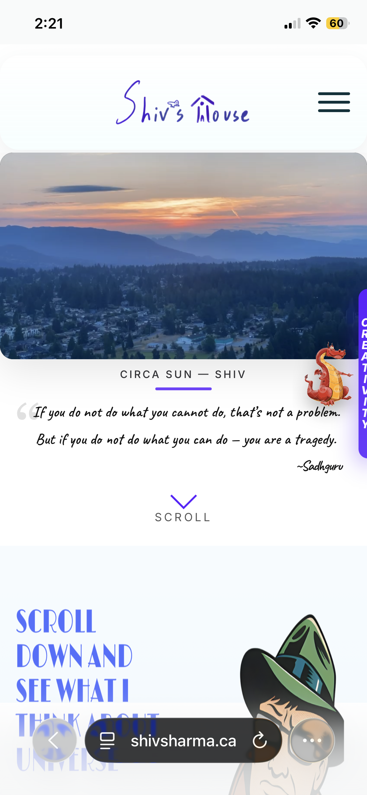 ShivSharma.ca mobile